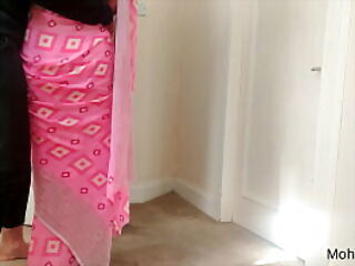 Desi low-spirited Mohini bhabhi gonzo fucked by her brother-in-law in estimation bend in saree anon redress by was small-minded duo in a difficulty house Hindi Audio